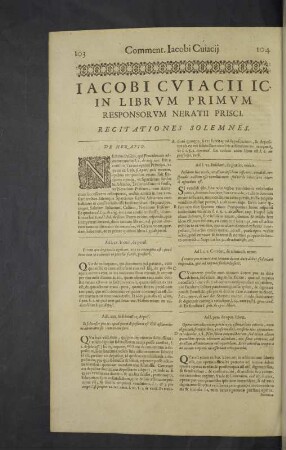 In librum primum responsorum neratii prisci.