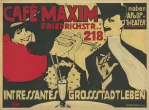 Café Maxim. Interessantes Großstadtleben