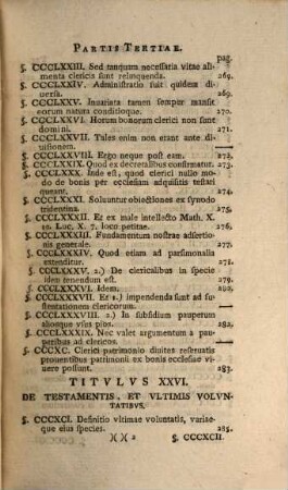 Pavli Iosephi a Riegger, Eq. Sac. Caes. Reg. Apost. Mai. Cons. Avl. Act. Ivr. Eccles. P. P. O. Institvtionvm Ivrisprvdentiae Ecclesiasticae, 3. Libros III. Decretalivm Gregorii IX. P. Contens
