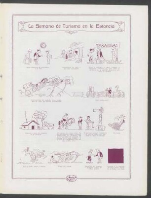 La semana de turismo en la estancia - [Historieta]