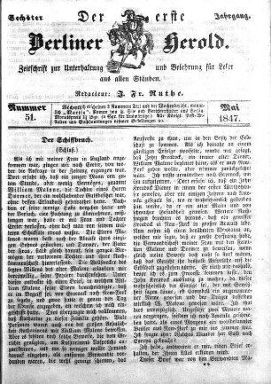 Nummer 51, Mai 1847