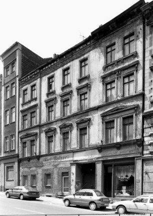 Görlitz-Altstadt, Luisenstraße 14. Wohnhaus mit Laden (1875/1885). Straßenansicht