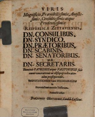 Disputatio juridica inauguralis de privilegiis absentium