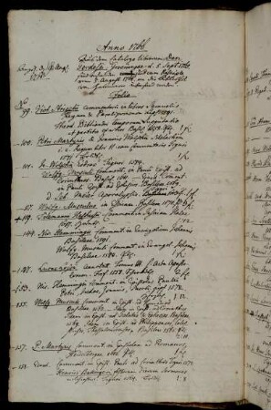 Aus dem Catalogo librorum Dan. Gerdesii. Groeningae d. 5. Sept. 1765 [...]. - Diesen sind beygelegt.