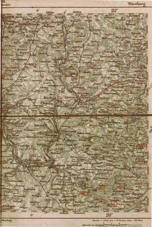 G. D. Reymann's topographische Special-Karte von Central-Europa. 201 = [450], Würzburg