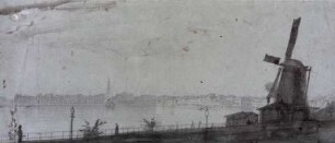 Alte Lombardsbrücke mit Blick über die Binnenalster in Hamburg
