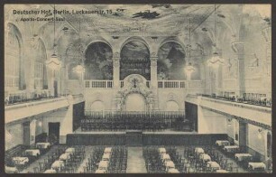 Ansichtskarte "Apollo-Concert-Saal" im Deutschen Hof, Luckauer Straße 15 [2/2]
