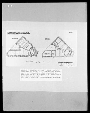 Ausführungsplan Brausebad: Erdgeschoß & Kellergeschoß; Tiergartenstraße