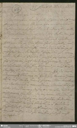 Eigenh. Brief von August Wilhelm von Schlegel an Johanna Christiane Erdmuthe Schlegel, Genf, 13.12.1810
