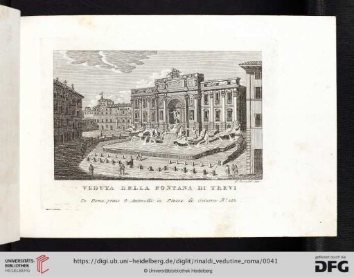Veduta della Fontana di Trevi