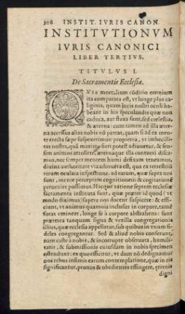 Institutionum Iuris Canonici Liber Tertius.
