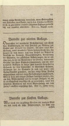 Vorrede zur vierten Auflage