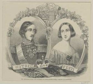 Doppelbildnis des Ernst II. von Sachsen-Coburg-Gotha und der Alexandrine von Baden
