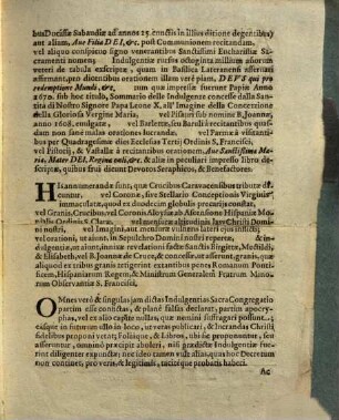 Decretum : Delatae saepius fuere ad sacram congregationem, indulgentiis, sacrisque reliquiis praepositam, indulgentiae quaedam confictae, & omnino falsae ... ; Romae 1678