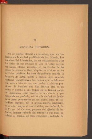 II - Mendoza histórica