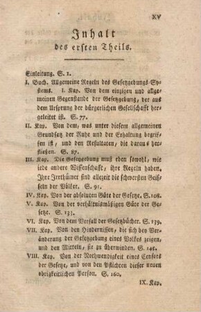 XV-XVI Inhalt