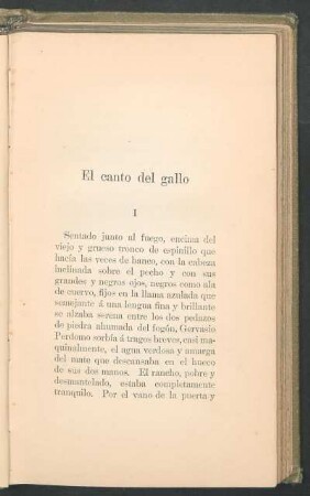 El canto del gallo