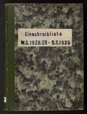 Einschreibebuch
