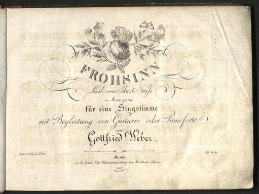 Frohsinn : Lied