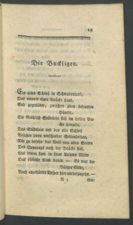 Die Buckligen.