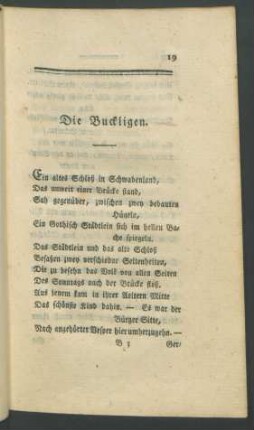 Die Buckligen.