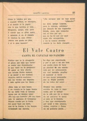 El Vale Cuatro : canta el capatáz ño pacho
