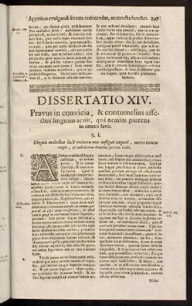 297-314, Dissertatio XIV.