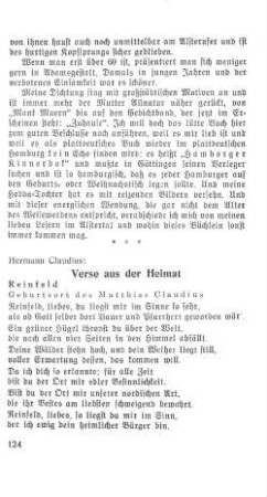 Verse aus der Heimat