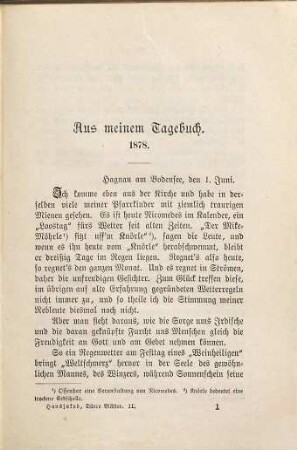 Dürre Blätter, 2. - 3., durchges. Aufl. - 1897. - 297 S.