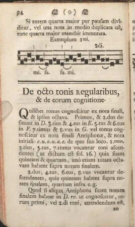 De octo tonis Regularibus, & de corum cognitione.