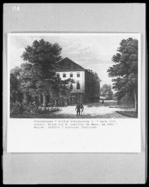 Schönhausen: Ansicht von Schloss Schönhausen