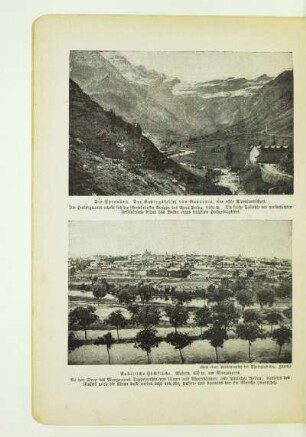 Die Pyrenäen. Der Gebirgskessel von Gavarnie, eine echte Alpenlandschaft