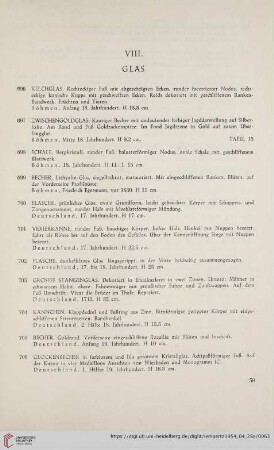 VIII. Glas (Nr. 696 - 717)
