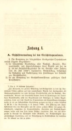 Anhang I. - Anhang III.