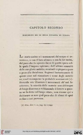 Capitolo secondo: Monumenti dei Re della Dinastia XX Tebana