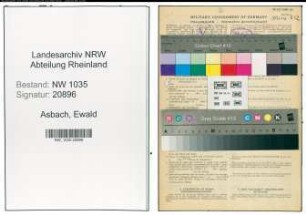 Entnazifizierung Ewald Asbach , geb. 28.01.1896 (Direktor)