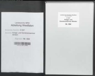 Amt Hausberge - Vogtei Übernstieg - Bauerschaft Aminghausen: Unterlagen der Revisionskommission