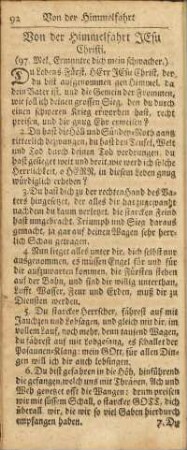 Von der Himmelfahrt Jesu Christi.