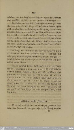 Luftreise nach Amerika