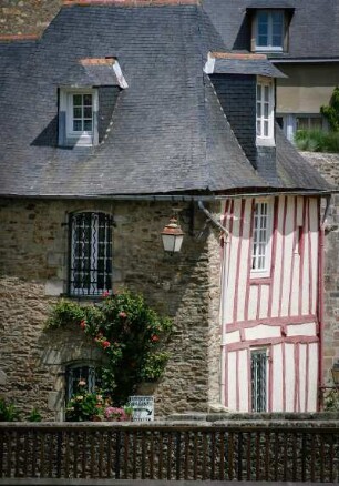 Frankreich. Bretagne. Morbihan. Vannes. Fachwerkhaus