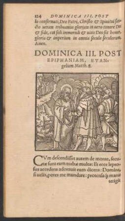 Dominica III. Post Epiphaniam ...