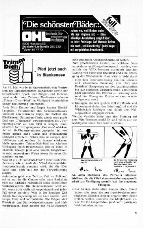 Trimm Dich-Pfad jetzt auch in Blankenese