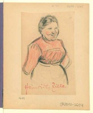 Frau in roter Bluse