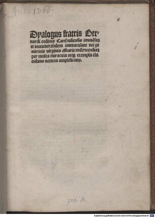 Dialogus virginis Mariae misericordiam elucidans