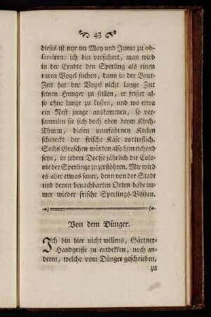 Von dem Dünger