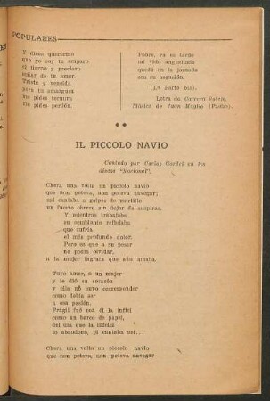 Il piccolo navio