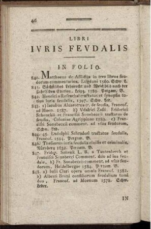 Libri iuris feudalis.