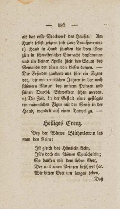 Heiliges Creuz.