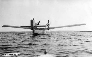 Rohrbach-Flugboot "Rodra", mit Lorraine-Dietrich-Motoren, Rückansicht : Technikgeschichte | Maschinenbau | Verkehrswesen | Luftfahrzeuge | Flugzeuge