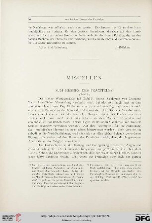 2: Zum Hermes des Praxiteles